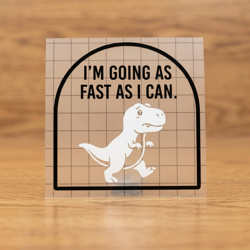 "I’m Going As Fast As I Can" Dinosaur Decal